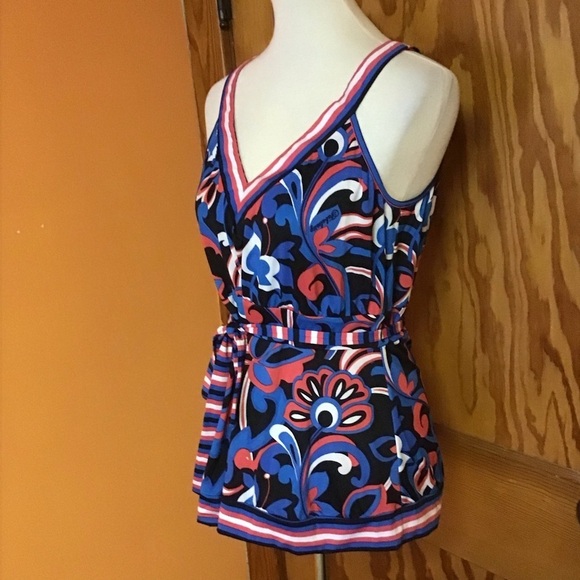 Y2K vibes Fabulosity belted psychedelic tank top - Picture 5 of 9